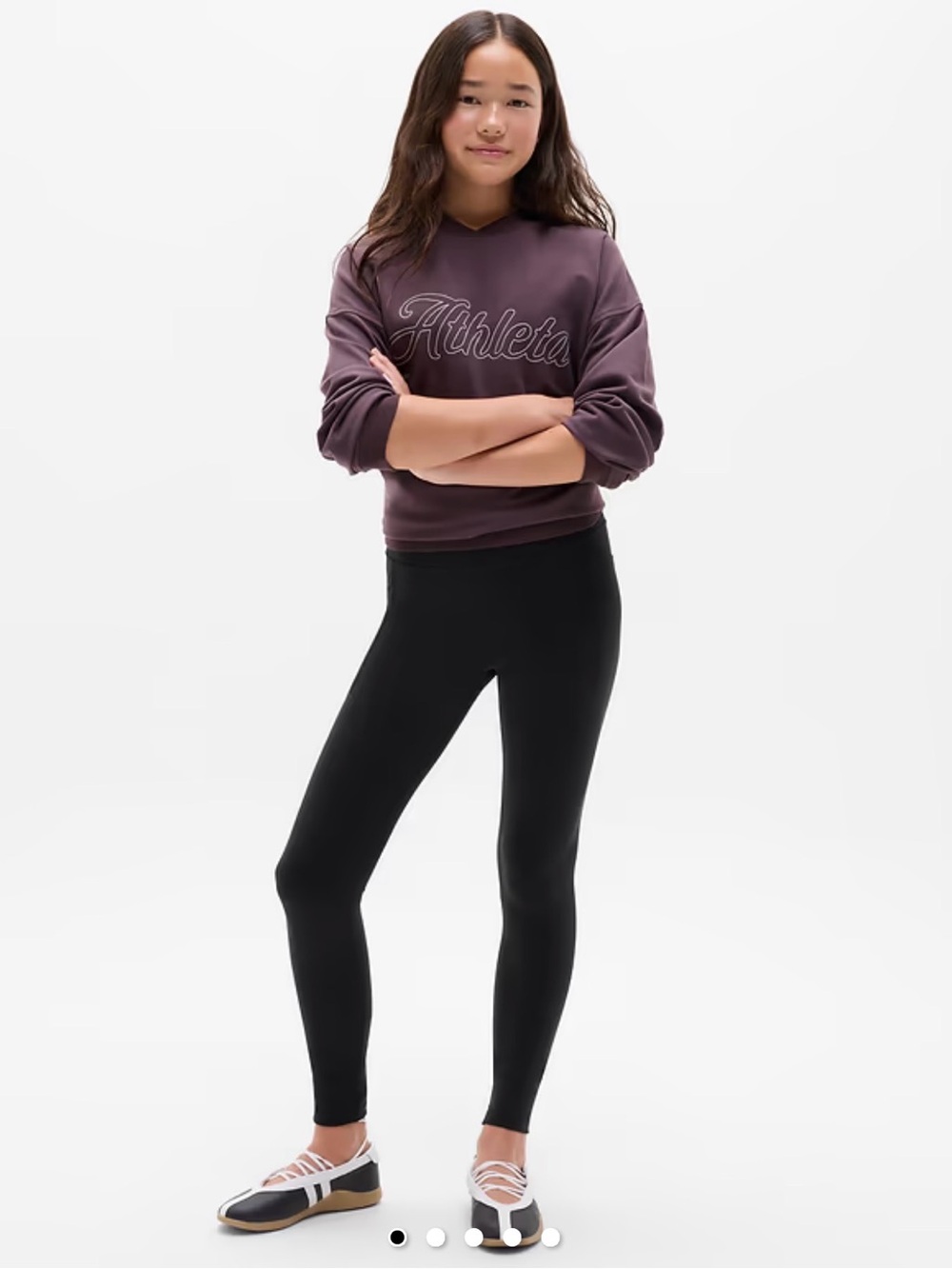 Athleta Girls High Rise “Stash your treasure” Leggings Trio: size 14 - Picture 4 of 6